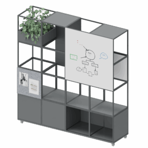Mobile Room Divider With Whiteboard