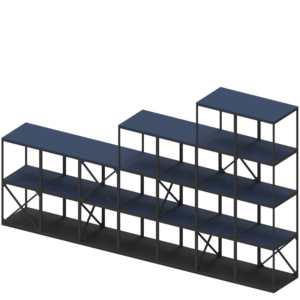 Open Room Divider With Shelves