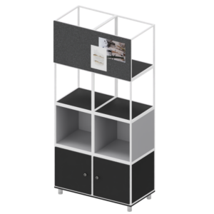 Shelving Unit With Noticeboard