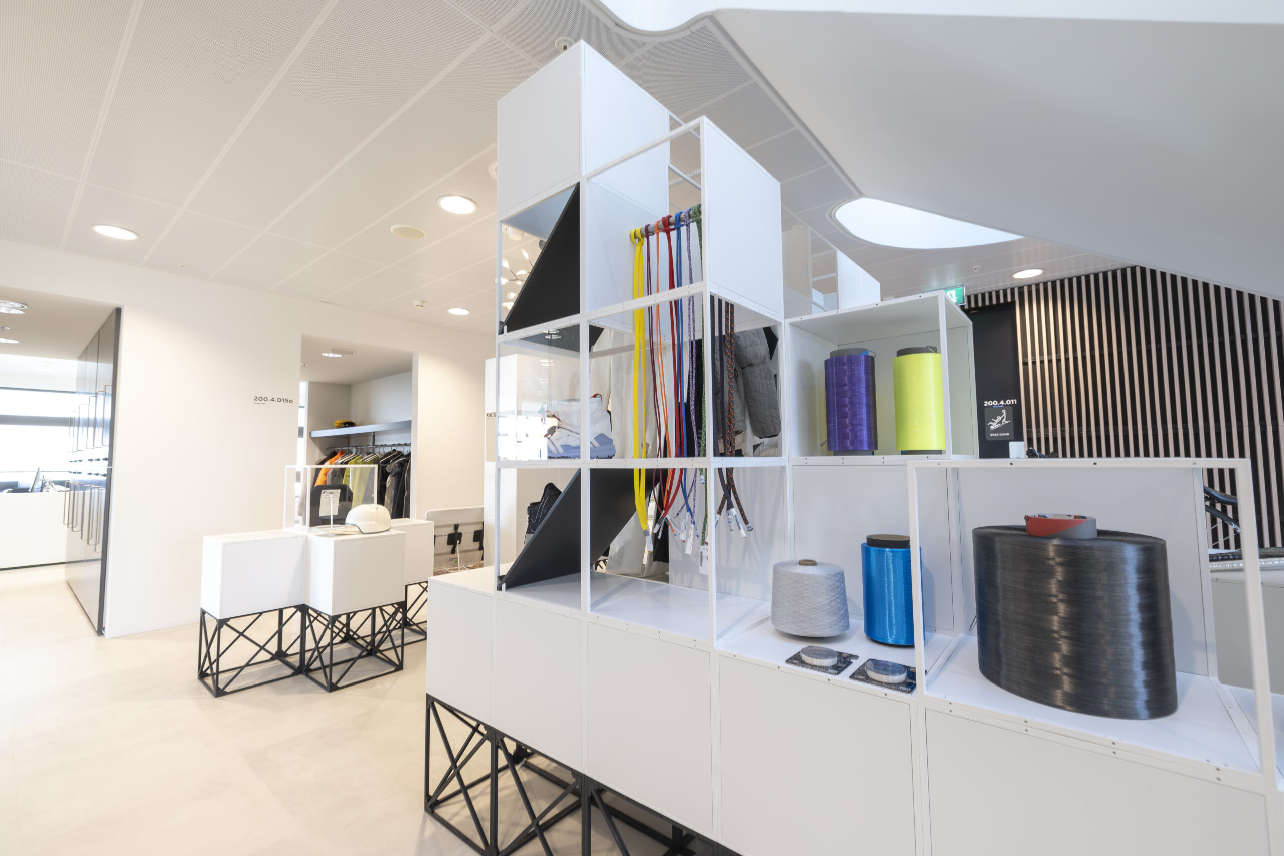 Internal branding display with a modular design