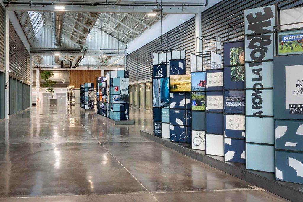 GRID as 'brand museum' interior at Decathlon B'twin Village